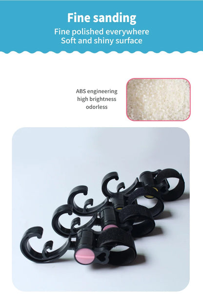 1-2pcs Baby Hanger Baby Bag Stroller Hooks Pram Rotate 360 Degree Baby Car Accessories Stroller Organizer Stroller Accessories