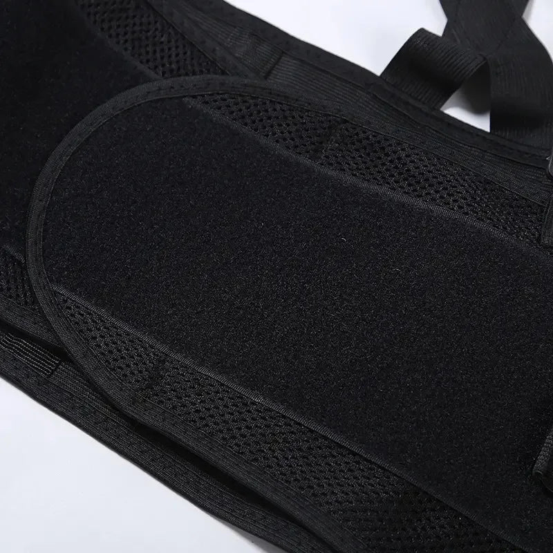 Heavy-Duty Lumbar Support Belt – Adjustable Back Brace for Weightlifting, Fitness & Sports – Waist Stabilizer with Suspenders