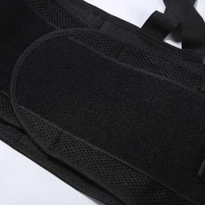 Heavy-Duty Lumbar Support Belt – Adjustable Back Brace for Weightlifting, Fitness & Sports – Waist Stabilizer with Suspenders