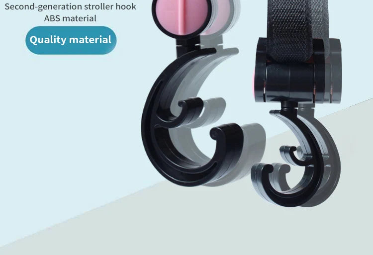 1-2pcs Baby Hanger Baby Bag Stroller Hooks Pram Rotate 360 Degree Baby Car Accessories Stroller Organizer Stroller Accessories
