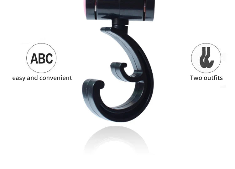 1-2pcs Baby Hanger Baby Bag Stroller Hooks Pram Rotate 360 Degree Baby Car Accessories Stroller Organizer Stroller Accessories