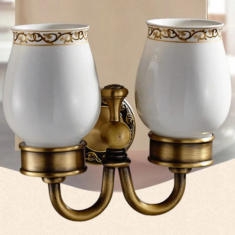 Bathroom Accessories Antique Brass Collection, Towel Ring, Paper Holder, Toilet Brush, Coat Hook, Bath Rack, Soap Dish, Faucet