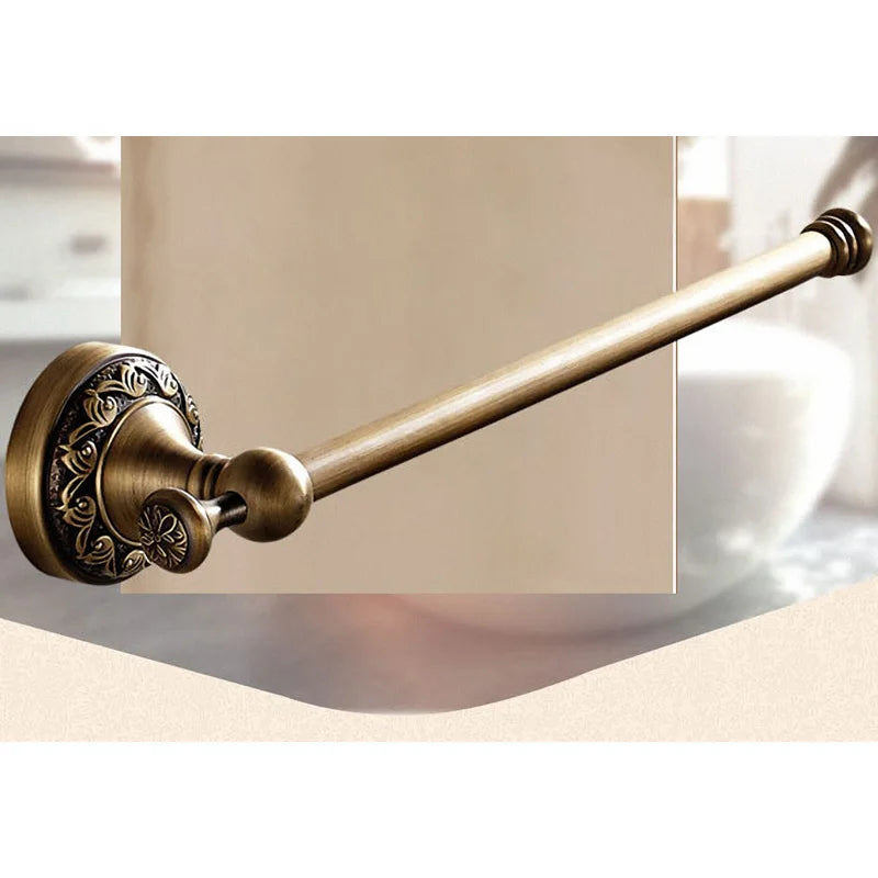 Bathroom Accessories Antique Brass Collection, Towel Ring, Paper Holder, Toilet Brush, Coat Hook, Bath Rack, Soap Dish, Faucet