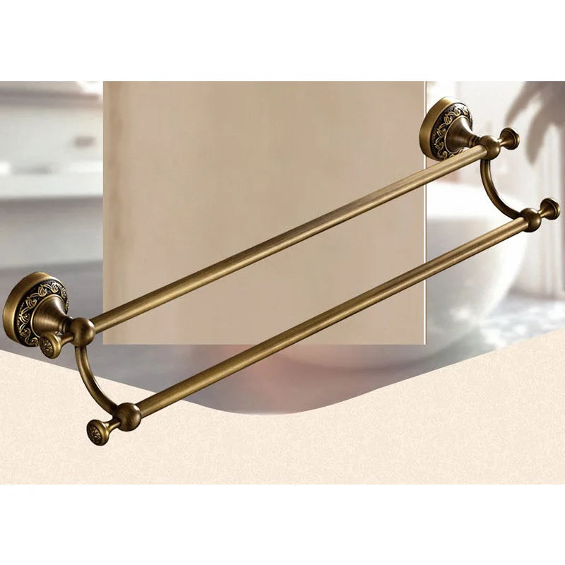 Bathroom Accessories Antique Brass Collection, Towel Ring, Paper Holder, Toilet Brush, Coat Hook, Bath Rack, Soap Dish, Faucet