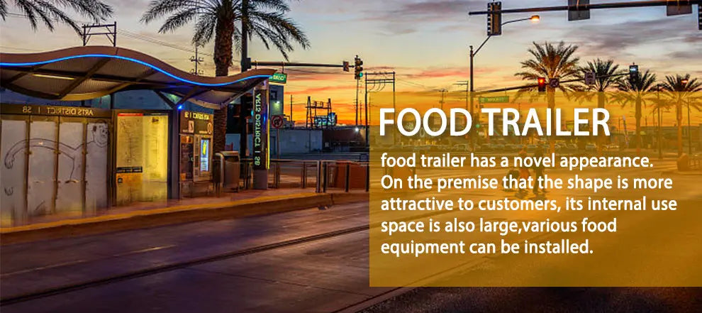 Luxury Multifunction Concession Food Trailer Coffee Vending Truck Big Mobile Food Truck Food Trailer for Street Fast Food