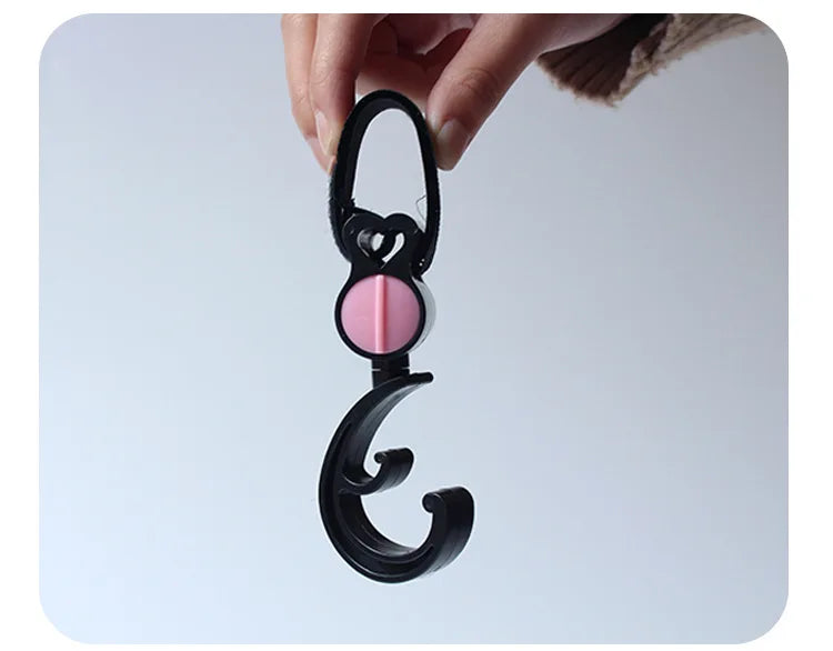 1-2pcs Baby Hanger Baby Bag Stroller Hooks Pram Rotate 360 Degree Baby Car Accessories Stroller Organizer Stroller Accessories