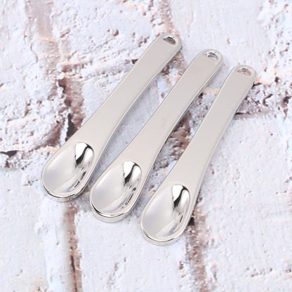 5Pcs Mini Makeup Spoon Beauty Scoop Face Mask Spatula Skincare Tool Metal Applicator For Cream Facial Testing Mixing