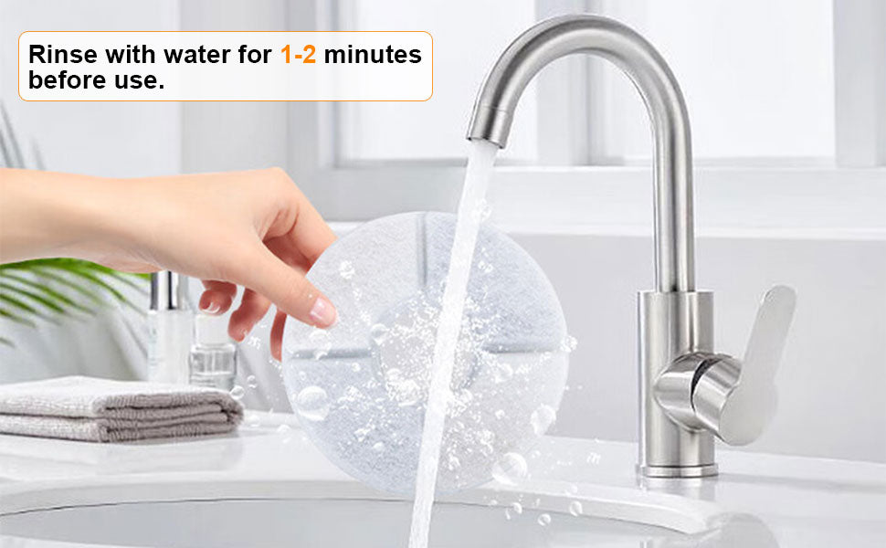 6pk Cat Fountain Filters - Round Activated Carbon & Resin Replacement for Pet Water Dispensers