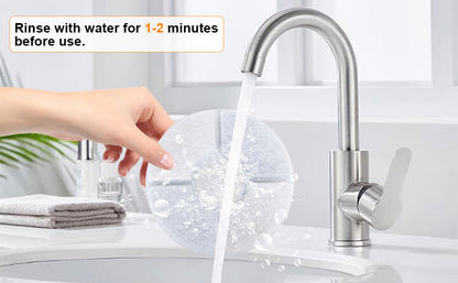 6pk Cat Fountain Filters - Round Activated Carbon & Resin Replacement for Pet Water Dispensers