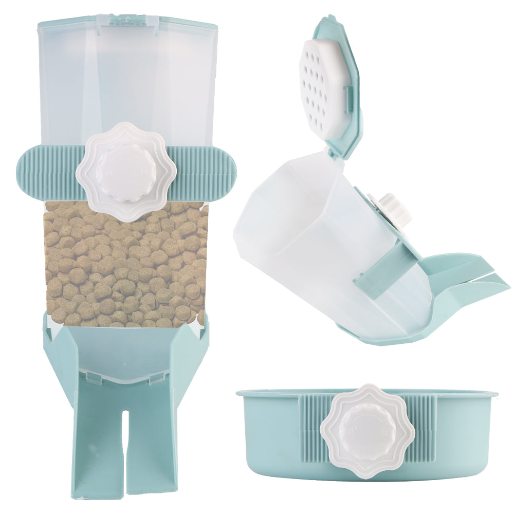 Pet Water Bottle Automatic Food Container Dispenser Bowl Cats Dogs Drinking Fountain Cage Hanging Feeder For Puppy Cats Rabbit