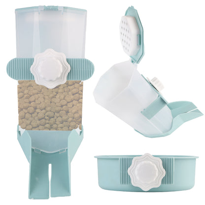 Pet Water Bottle Automatic Food Container Dispenser Bowl Cats Dogs Drinking Fountain Cage Hanging Feeder For Puppy Cats Rabbit