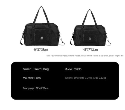2025 Newest Moving Luggage Bag Hand-held Drawbar Travel Bag Women's Business Foldable Travel Clothing Storage Bag
