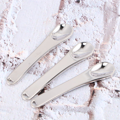 5Pcs Mini Makeup Spoon Beauty Scoop Face Mask Spatula Skincare Tool Metal Applicator For Cream Facial Testing Mixing