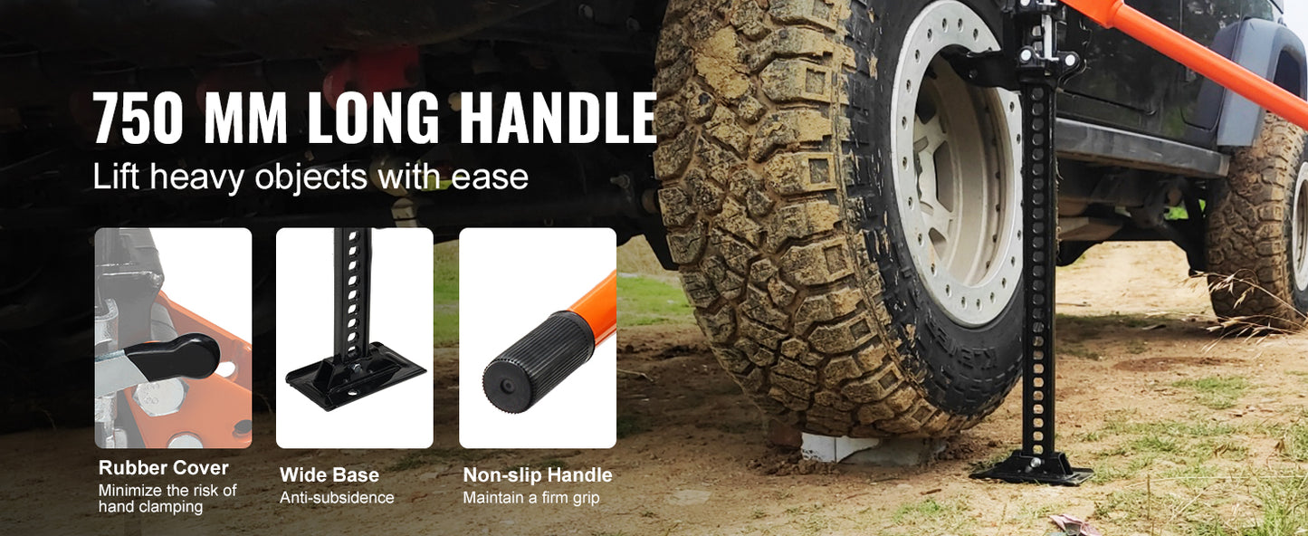 VEVOR High Lift Farm Jack 48"/60" Utility Farm Jack 7000 lbs Capacity  Road Utility Jack Heavy-Duty Farm Jack for Tractor Truck