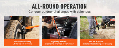 VEVOR High Lift Farm Jack 48"/60" Utility Farm Jack 7000 lbs Capacity  Road Utility Jack Heavy-Duty Farm Jack for Tractor Truck