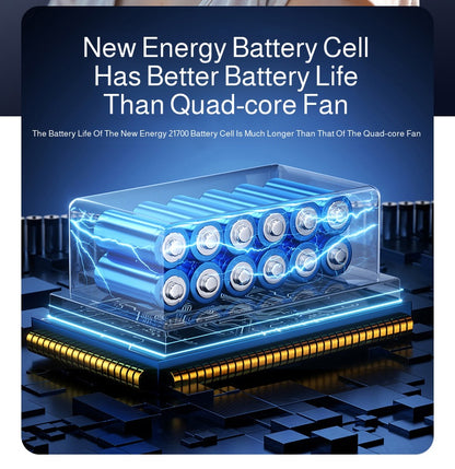 2025 Mini Hanging Neck Fan Portable Bladeless Neck Fan Air Cooler Digital Display Rechargeable Air Conditioner Neck Ventilator