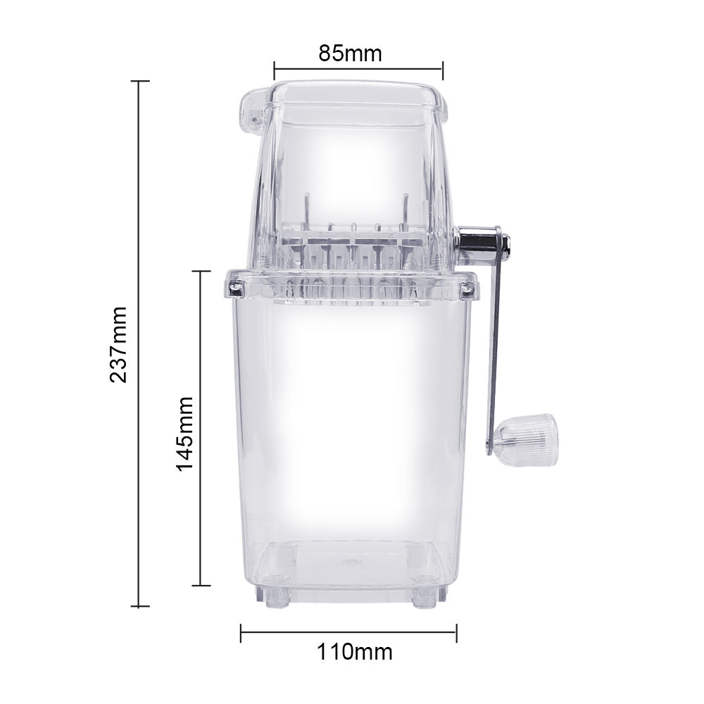 Multi-function for Home Kitchen Bar Ice Blenders Tools Manual Ice Crusher Hand Shaved Ice Machine Portable 1.25L Capacity