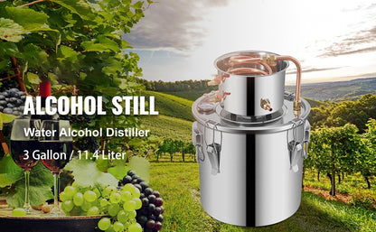 SucceBuy 3 5 8 Gal Alcohol Distiller Machine Moonshine Apparatus Beer Brewing Equipment Wine Dispenser Kit for Home Appliance