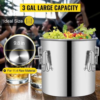 SucceBuy 3 5 8 Gal Alcohol Distiller Machine Moonshine Apparatus Beer Brewing Equipment Wine Dispenser Kit for Home Appliance
