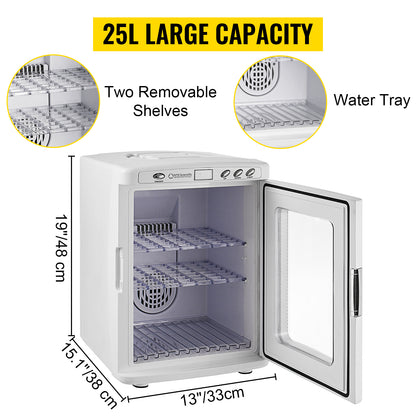 SucceBuy 25L Reptile Incubator Scientific Lab Automatic Incubator Egg Breeding Hatchery Work for Thermostats Snakes and Turtles