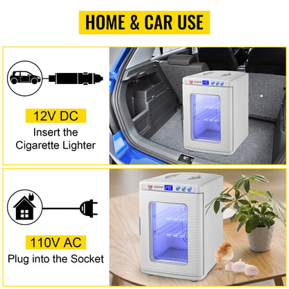 SucceBuy 25L Reptile Incubator Scientific Lab Automatic Incubator Egg Breeding Hatchery Work for Thermostats Snakes and Turtles