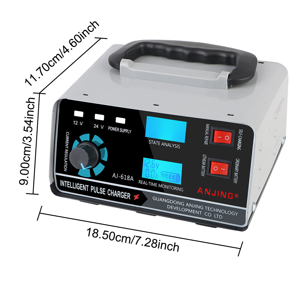 Digital LCD Display Automatic Battery-chargers For Car Truck Boat Motorcycle Five-Stage Power Puls Repair Chargers