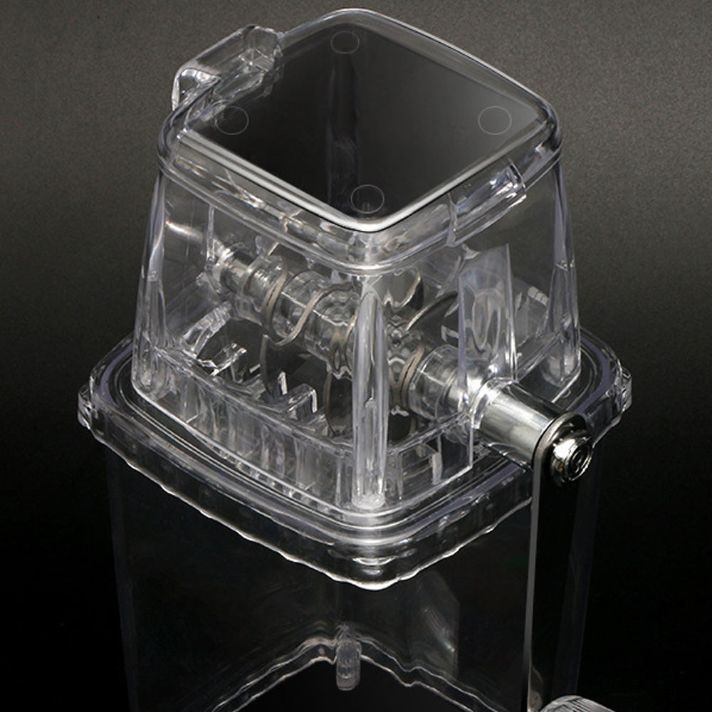 Multi-function for Home Kitchen Bar Ice Blenders Tools Manual Ice Crusher Hand Shaved Ice Machine Portable 1.25L Capacity